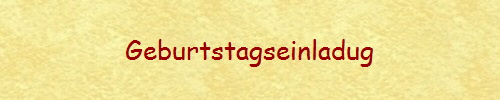 Geburtstagseinladug