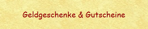 Geldgeschenke & Gutscheine
