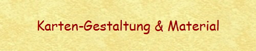 Karten-Gestaltung & Material
