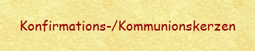 Konfirmations-/Kommunionskerzen